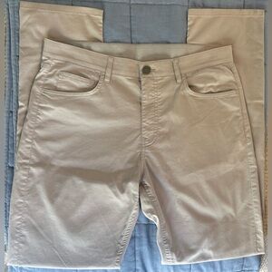 Faherty Men’s Performance Pants 32x34 Gray Stretch COOLMAX Travel